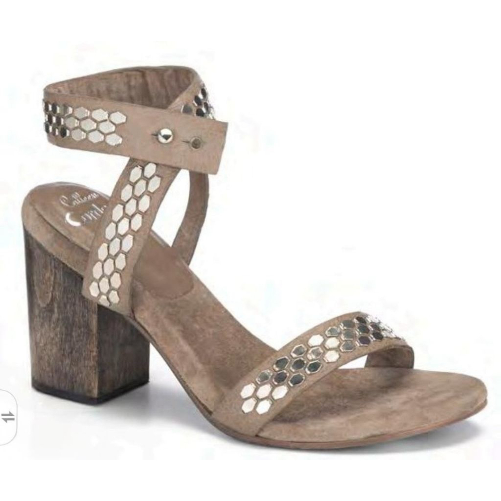 Calleen Cordero Metallic Silver Sandals Size 8.5